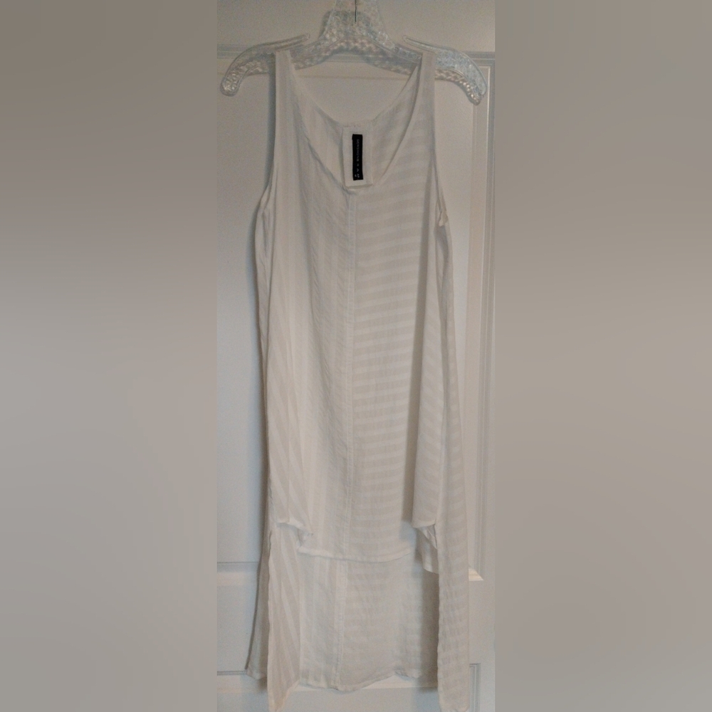 Gershon Bram White Sleeveless Dress